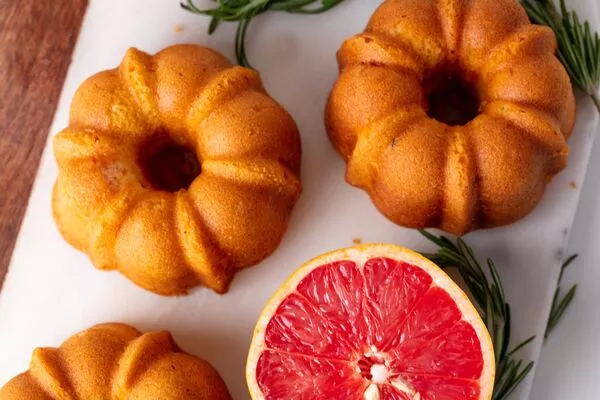 Grapefruit Rosemary Olive Oil Cake