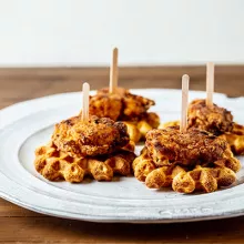 Gluten-Free Chicken and Mini Waffles