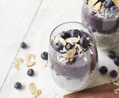 Blueberry Coconut Chia Pudding