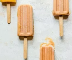 Peach Pie Popsicles